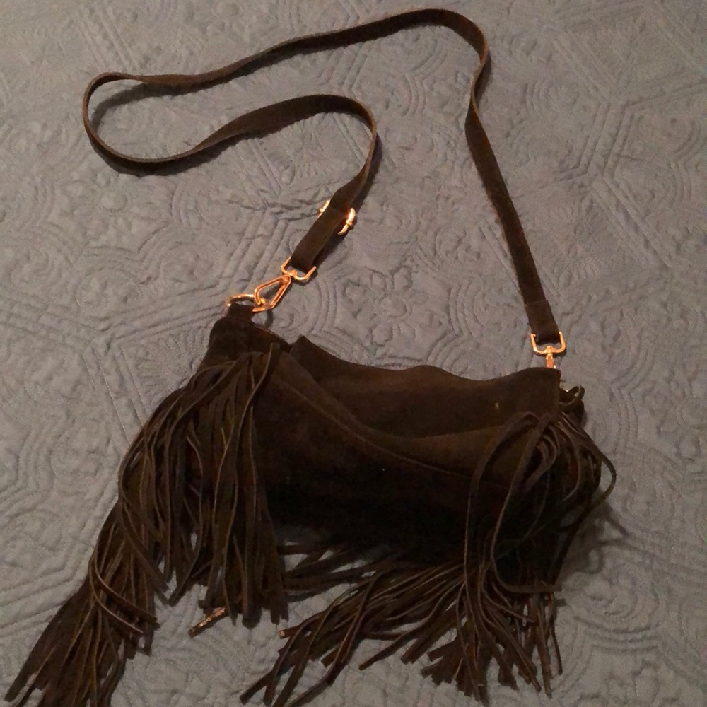 🖤Suede Fringe Crossbody🖤